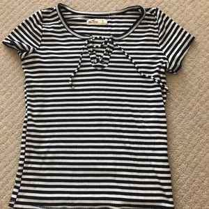 Hollister Baby Cropped Tee With Lace Detailing